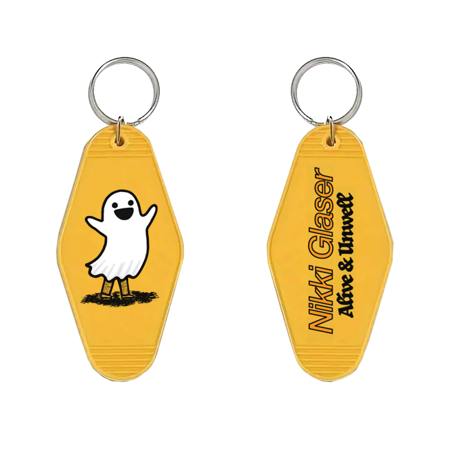 Alive And Unwell Ghost Keychain